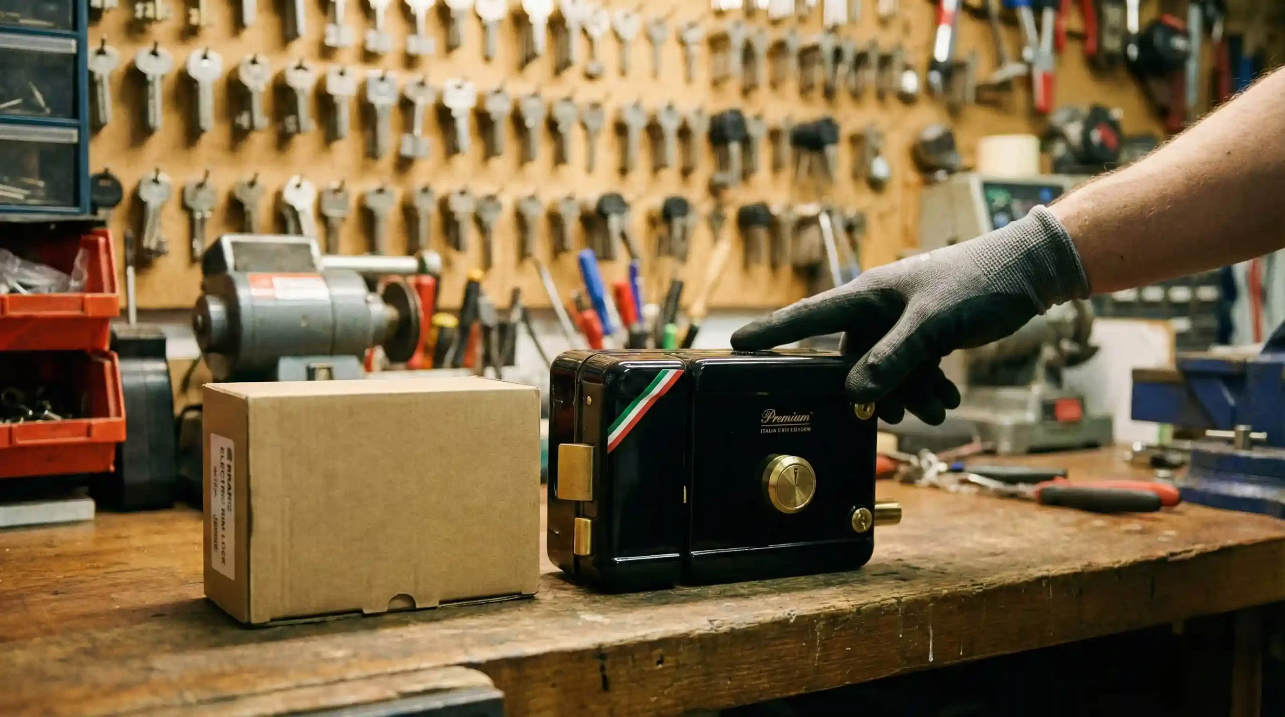 مقایسه انواع قفل برقی ایرانی و خارجی (یوتاب و سیزا) در فروشگاه کلیدسازی.