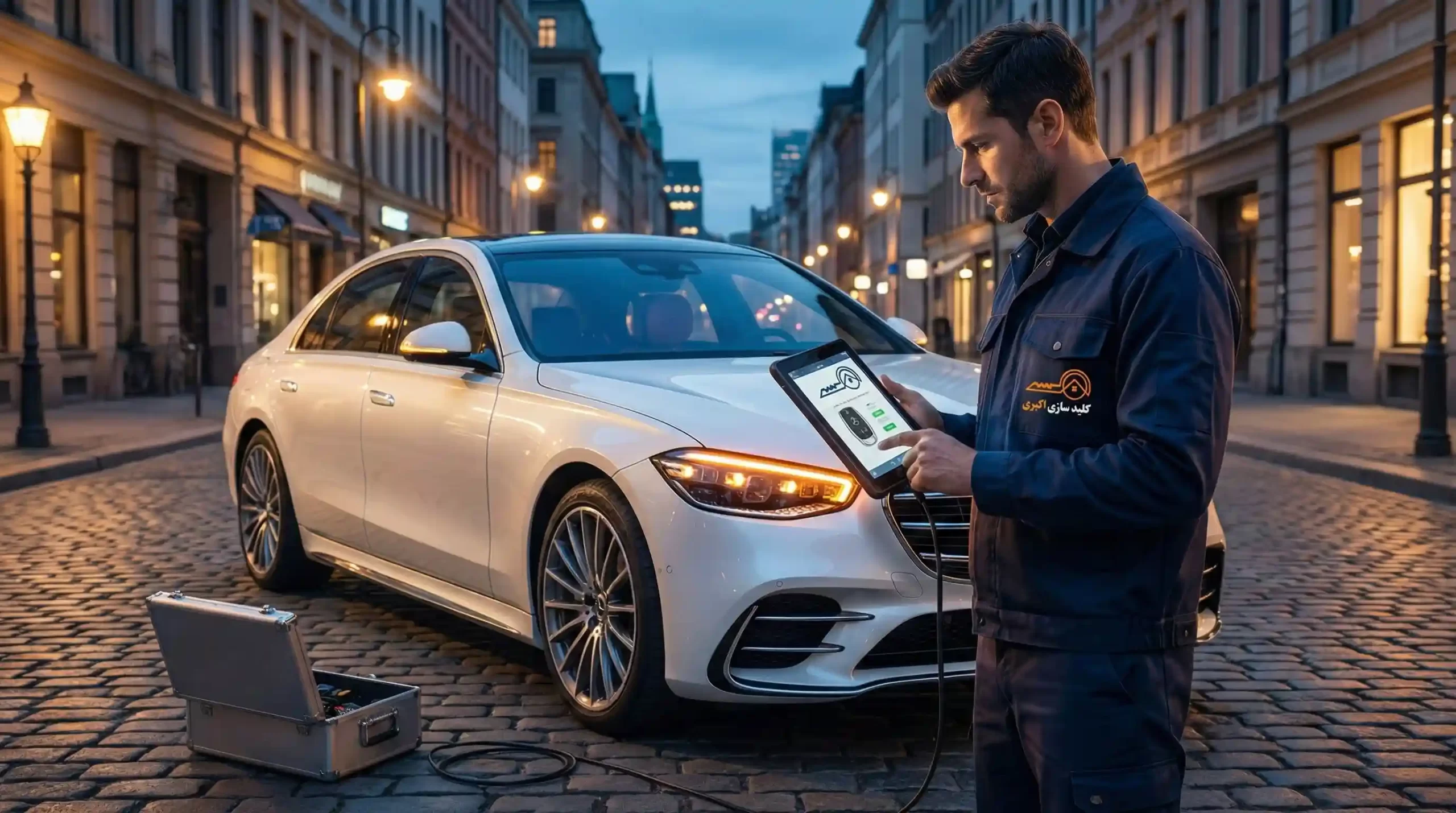 خدمات سیار قفل و سوئیچ خودرو؛ باز کردن درب و ساخت سوئیچ کددار در محل.