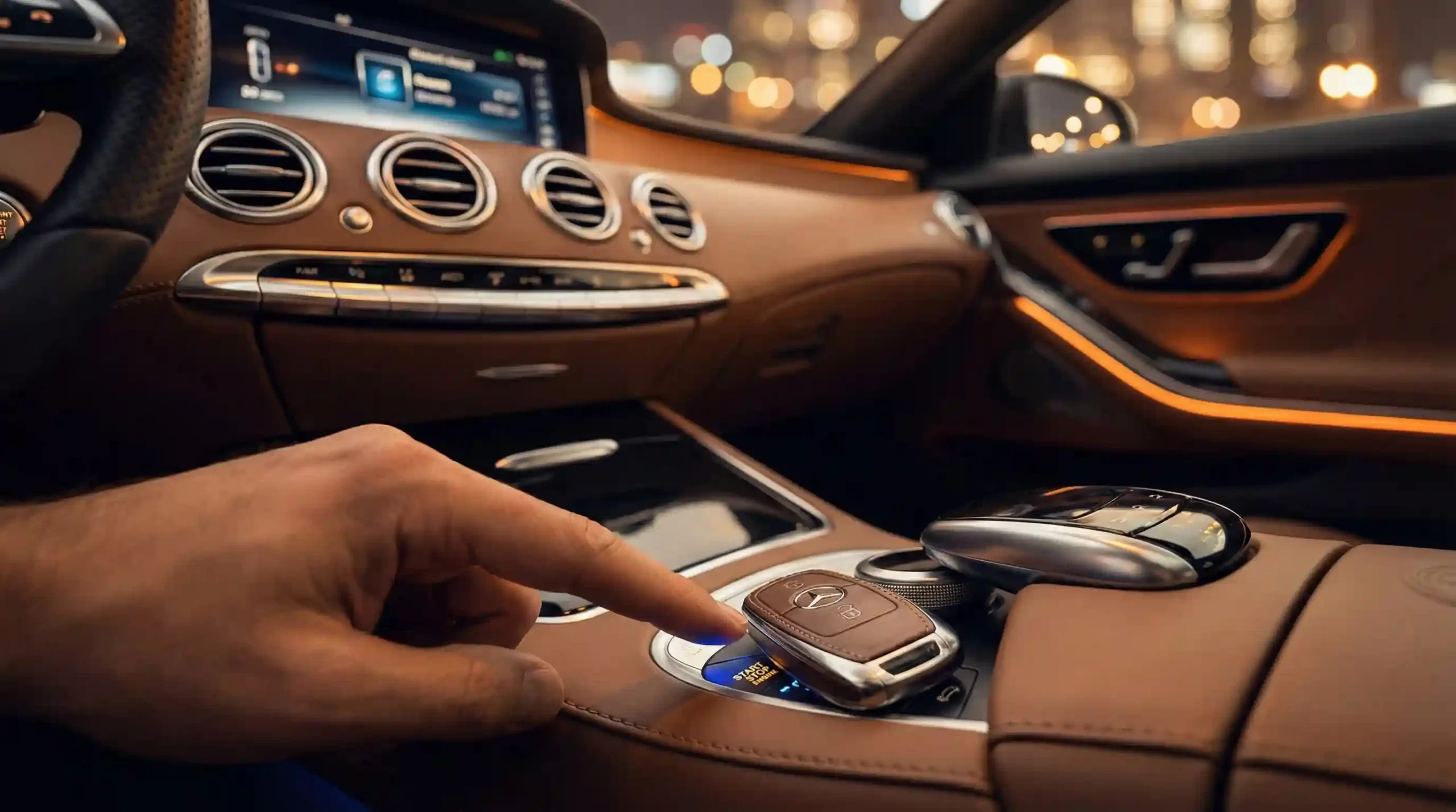 سیستم استارت دکمه‌ای (کی‌لس) و ریموت هوشمند خودروهای وارداتی.