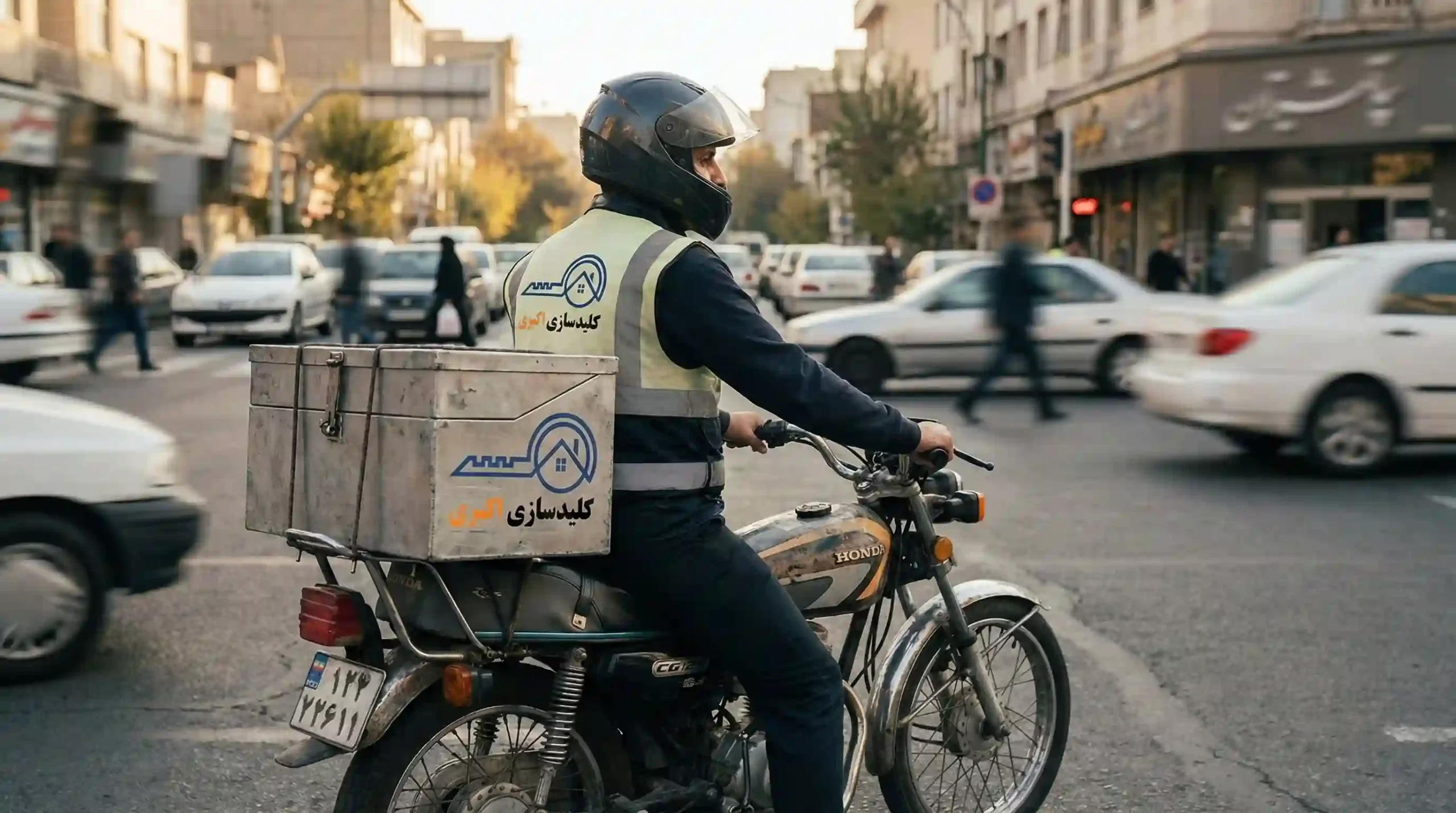 تیم موتورسوار کلید سازی سیار اکبری آماده اعزام فوری به تمام نقاط تهران.